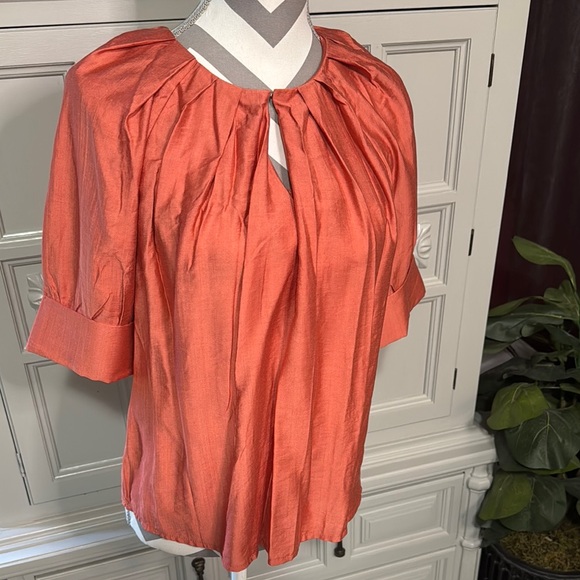 Orange SHEIN Clasi Solid Raglan Sleeve Blouse Size Medium - Picture 5 of 14